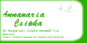 annamaria csipka business card